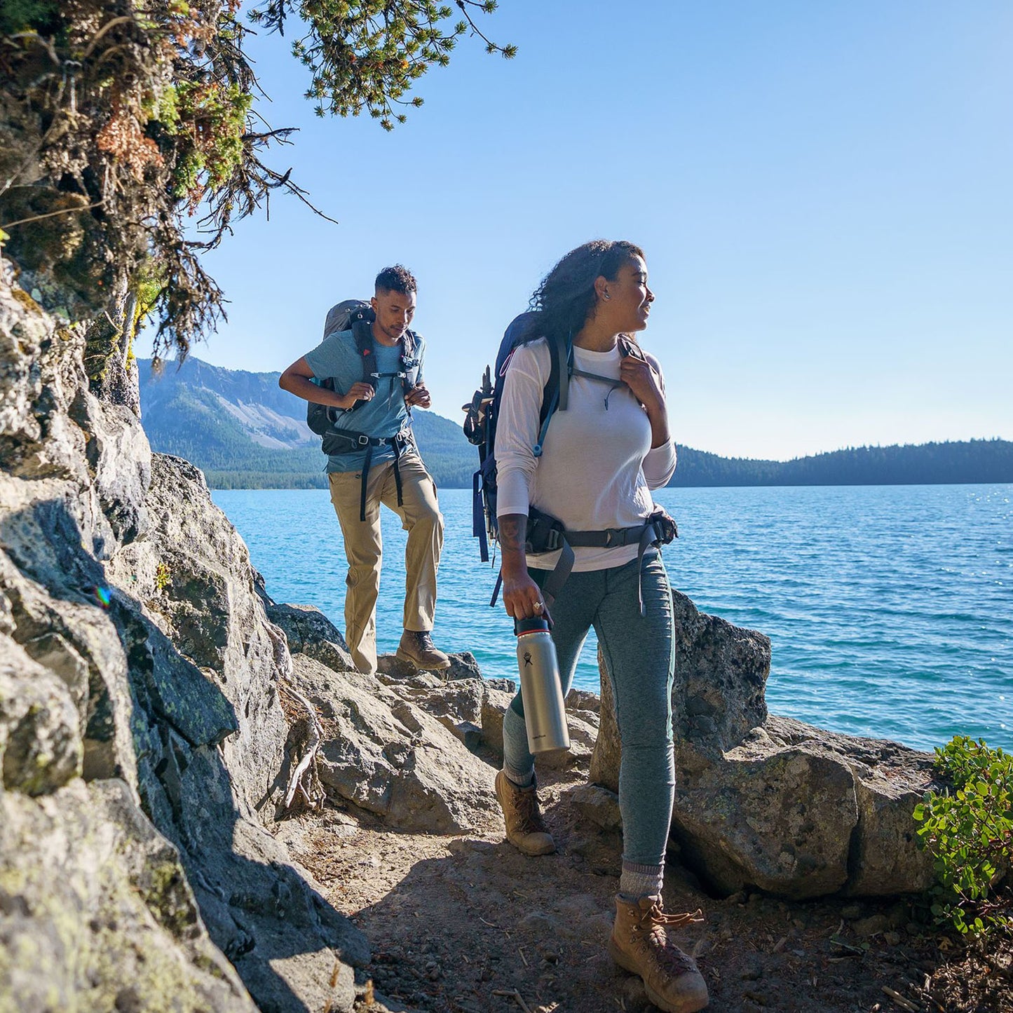 Hydro Flask Lightweight Wide Mouth Trail Series™ 40oz, Obsidian