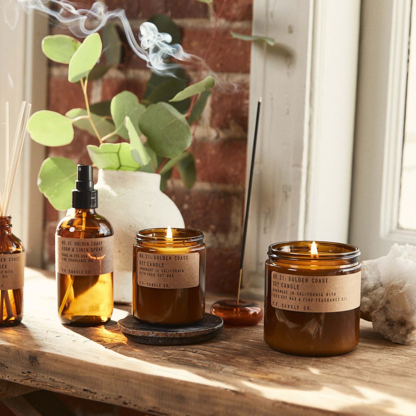P.F. Candle Co. Duftlys, NO. 21 Golden Coast