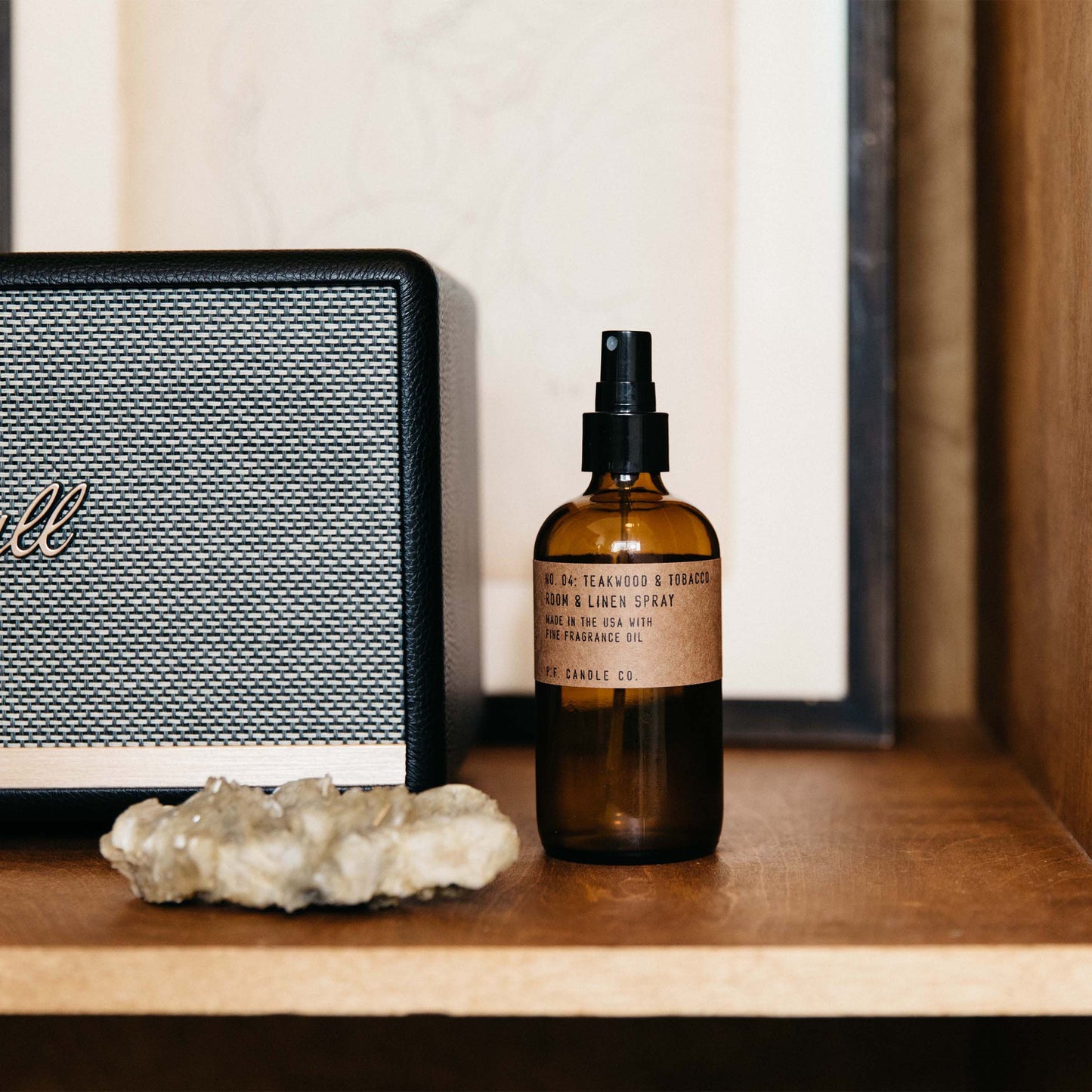 P.F. Candle Co. Room & Linen Spray, NO. 04 Teakwood & Tobacco