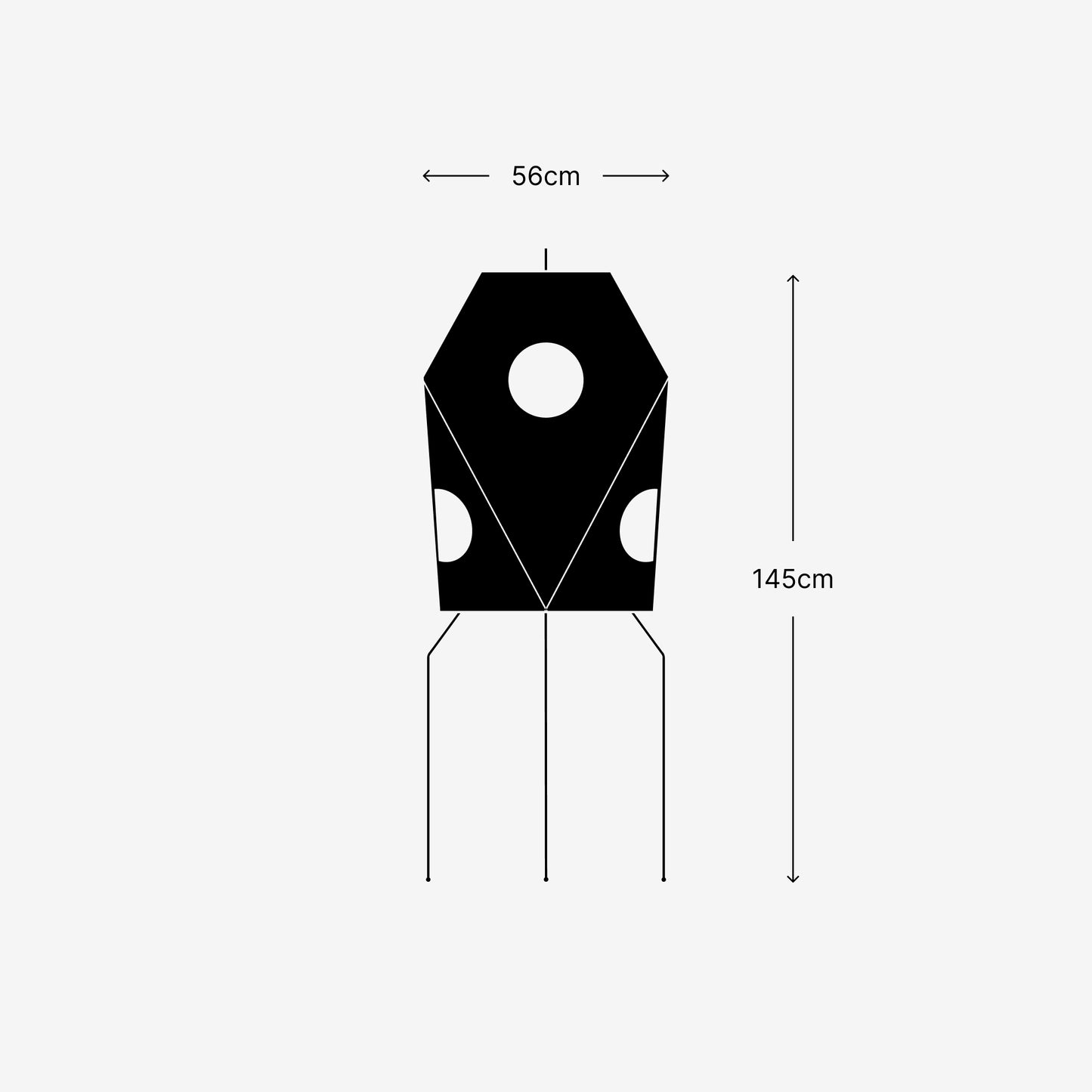 Vitra Akari UF3-Q Gulvlampe