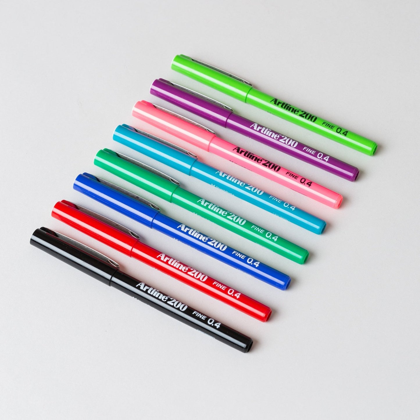 Artline Fineliner 200, 0.4mm (sett med 8 farger)-Goodnotes.no