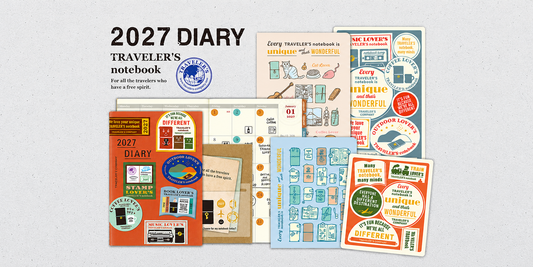 TRAVELER’S COMPANY 2027 Diary – kalenderinnlegg og tilbehør