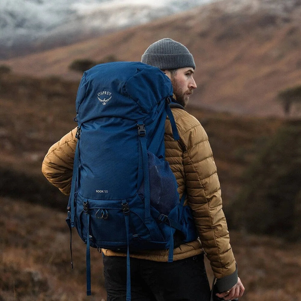 Osprey Rook 50, Dark Charcoal/Silver Lining