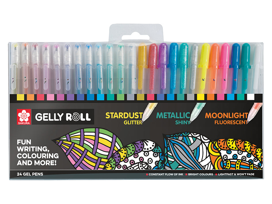 Sakura Gelly Roll Mixed sett, 24stk