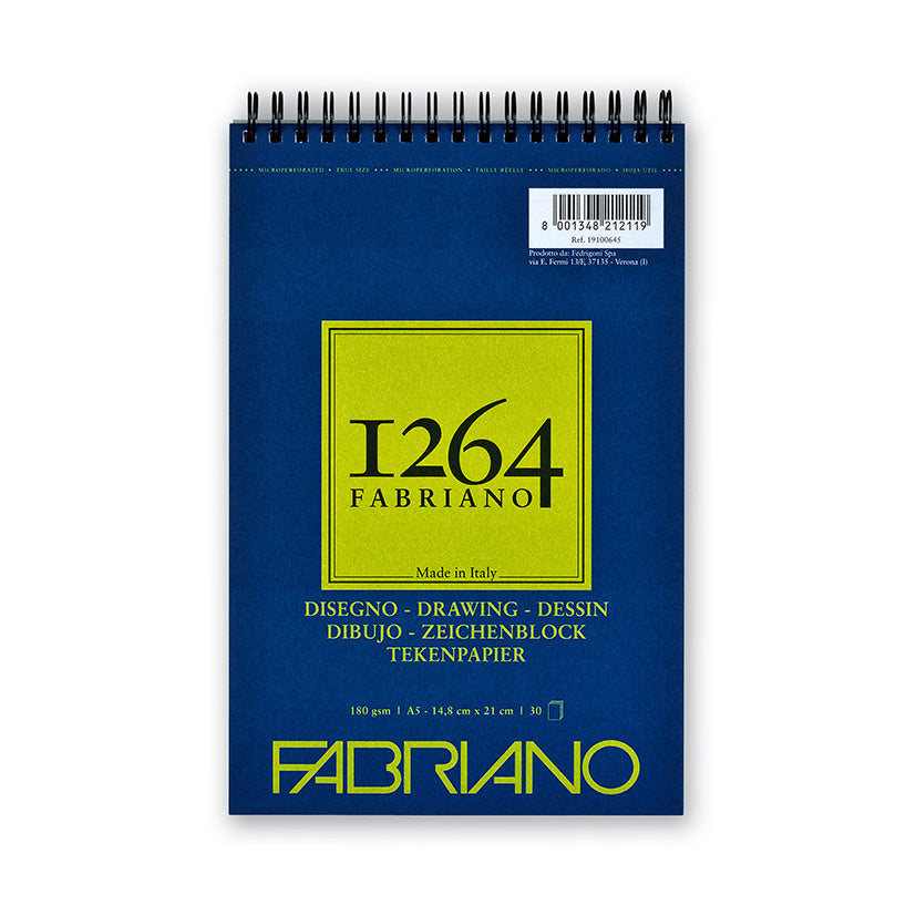 Fabriano 1264 Drawing Spiral 180g A4 (50 ark)