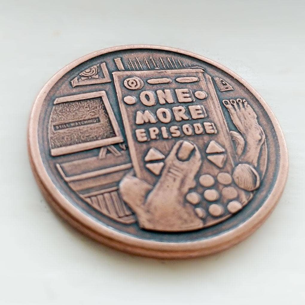Shire Post Mint One More Episode / Go to Bed Decision Maker Coin