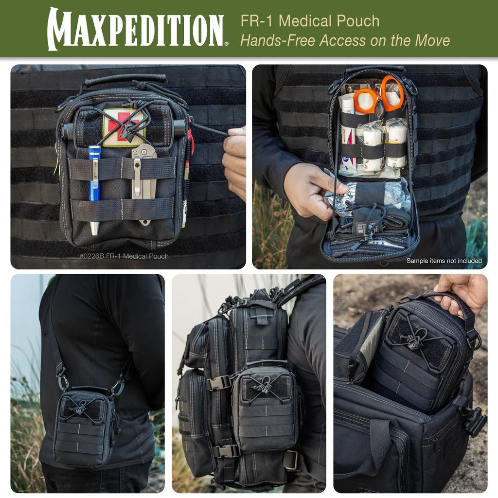 Maxpedition FR-1 Medical Pouch, Black