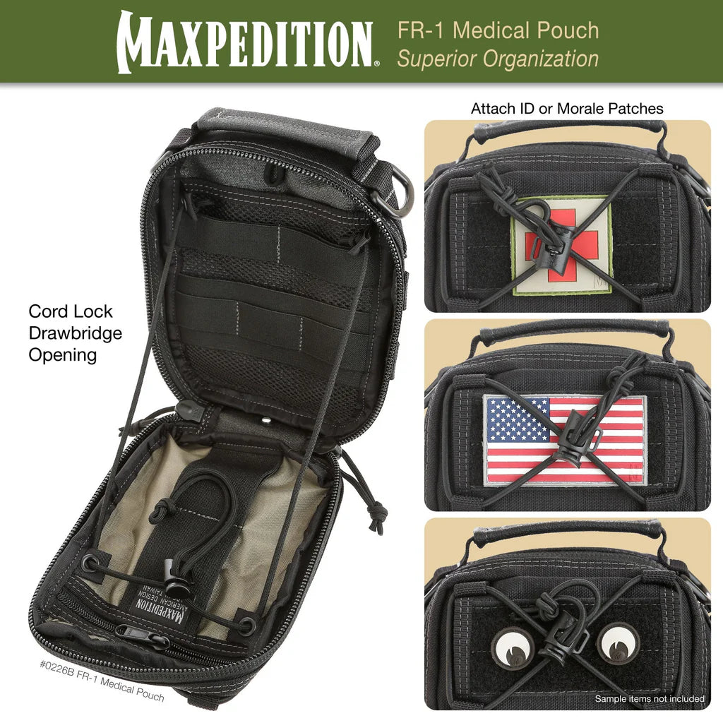 Maxpedition FR-1 Medical Pouch, Black