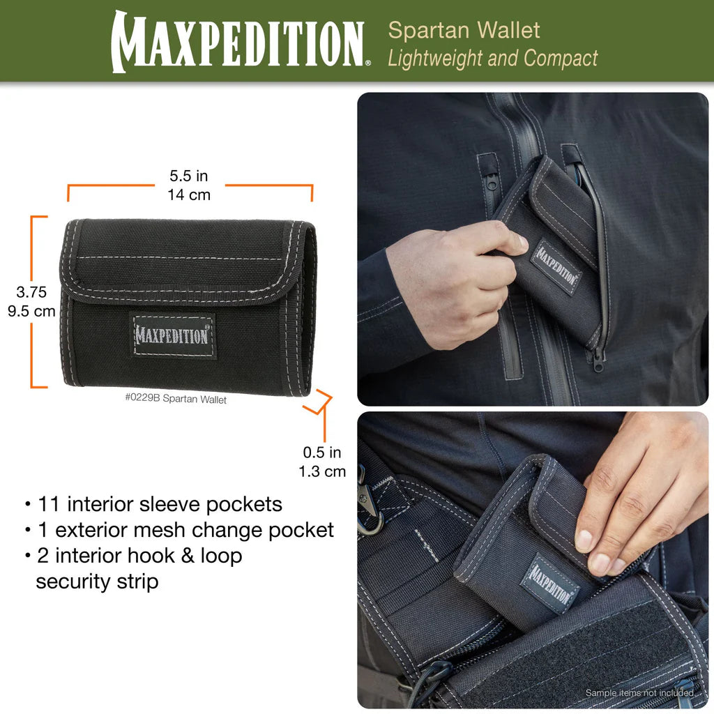 Maxpedition Spartan Wallet, Black