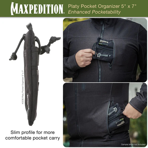 Maxpedition Platy Pocket Organizer 5" x 7", Wolf Gray
