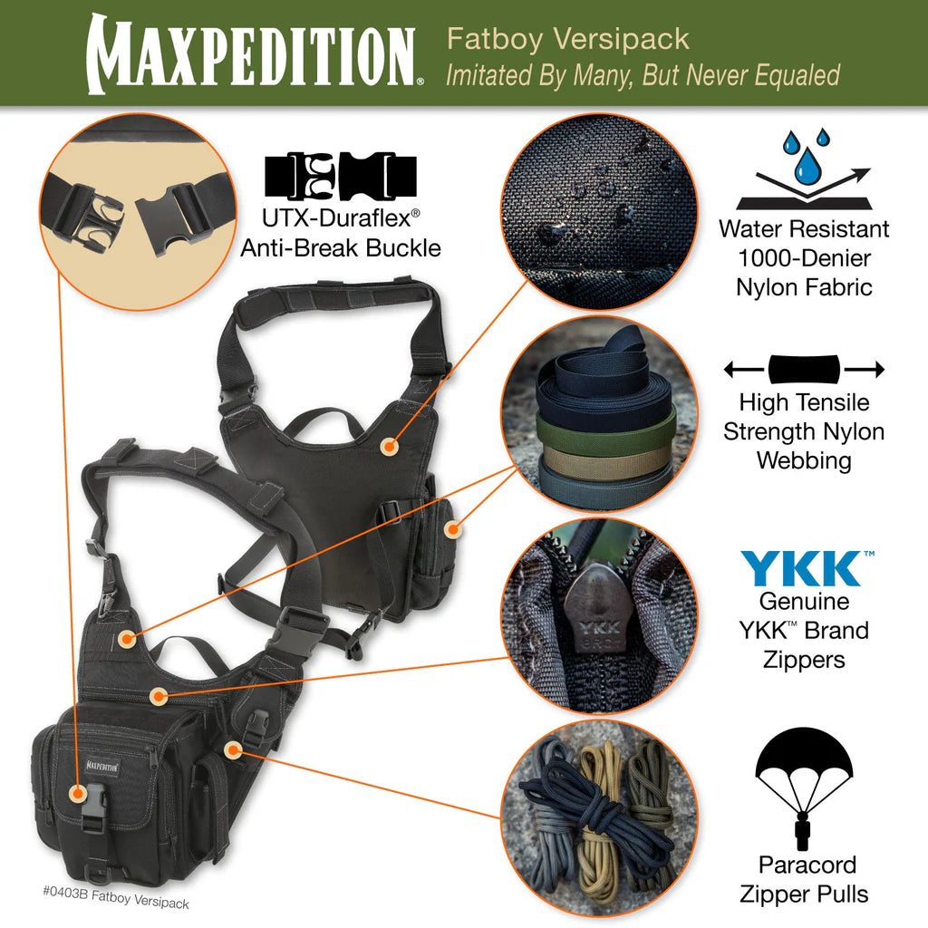 Maxpedition Fatboy Versipack, Black