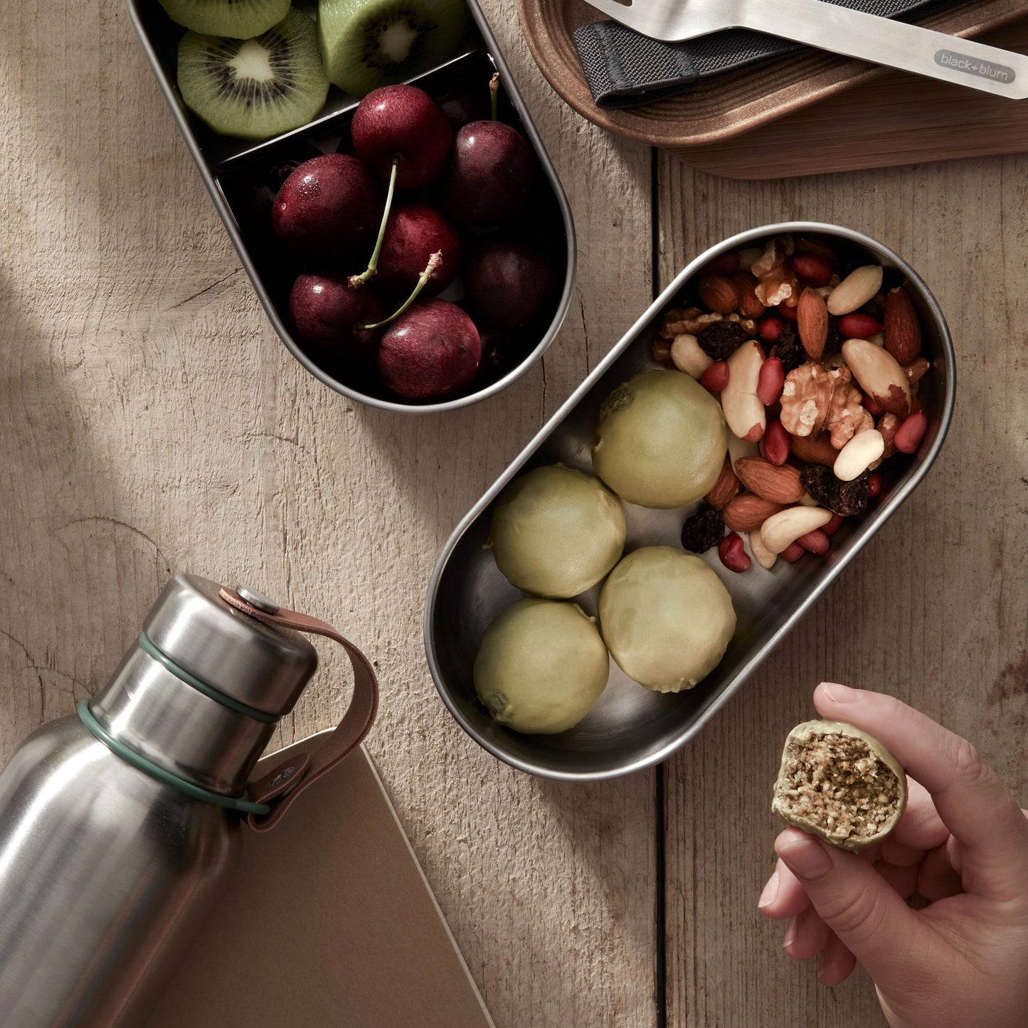 Black + Blum Stainless Steel Double Bento Box