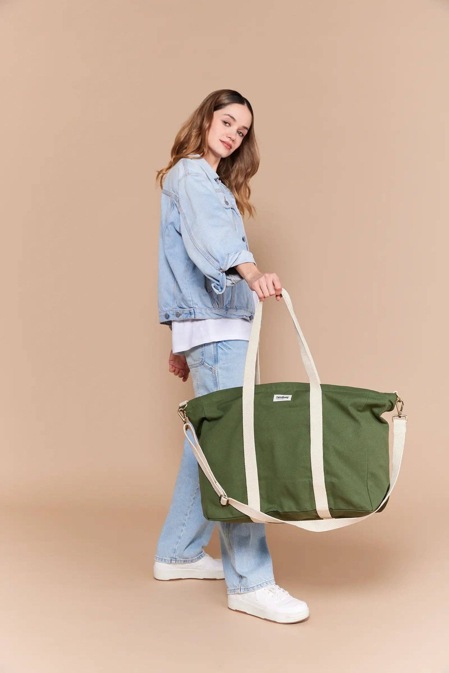 Hindbag Jean Weekend Bag, Olive Green