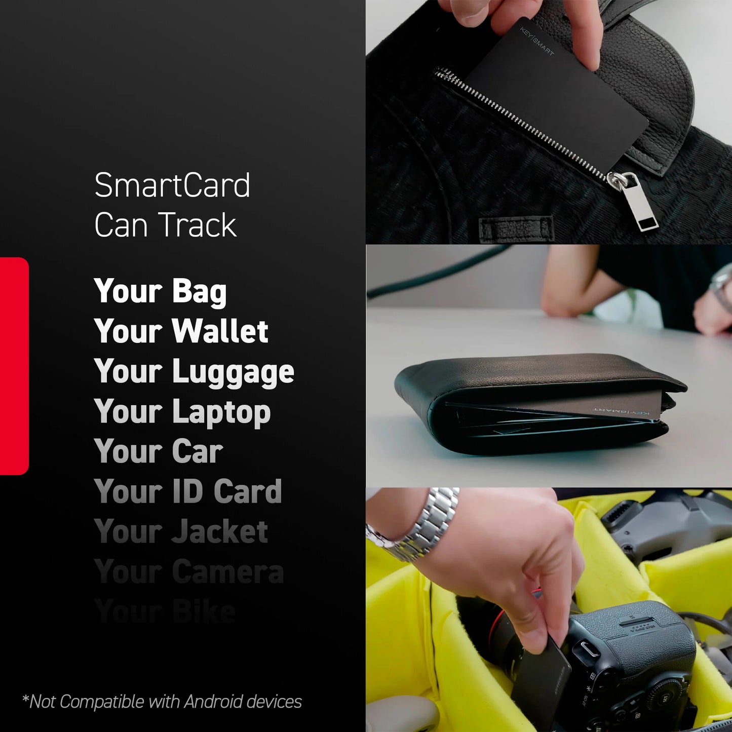 KeySmart® SmartCard, Black