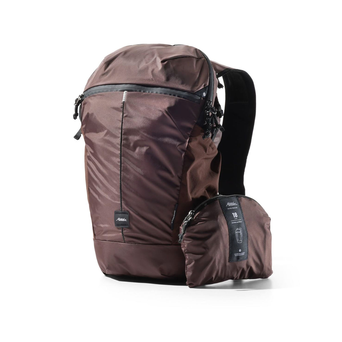 Matador Zipper Packable Backpack 18L, Garnet