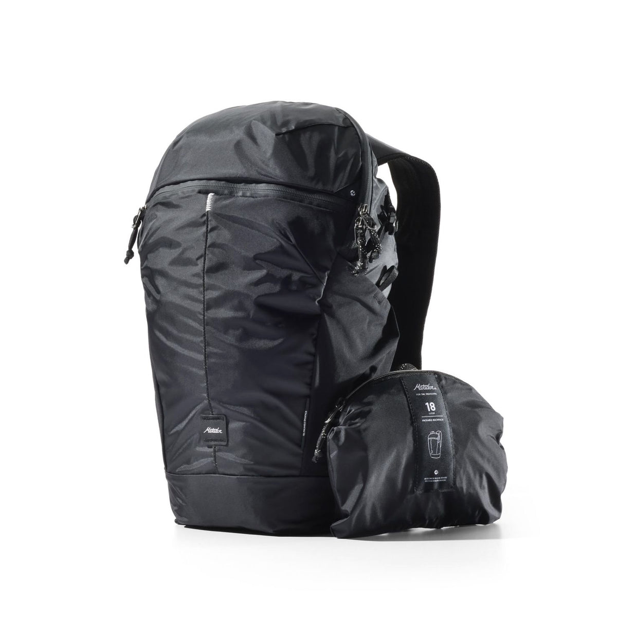 Matador Zipper Packable Backpack 18L, Black