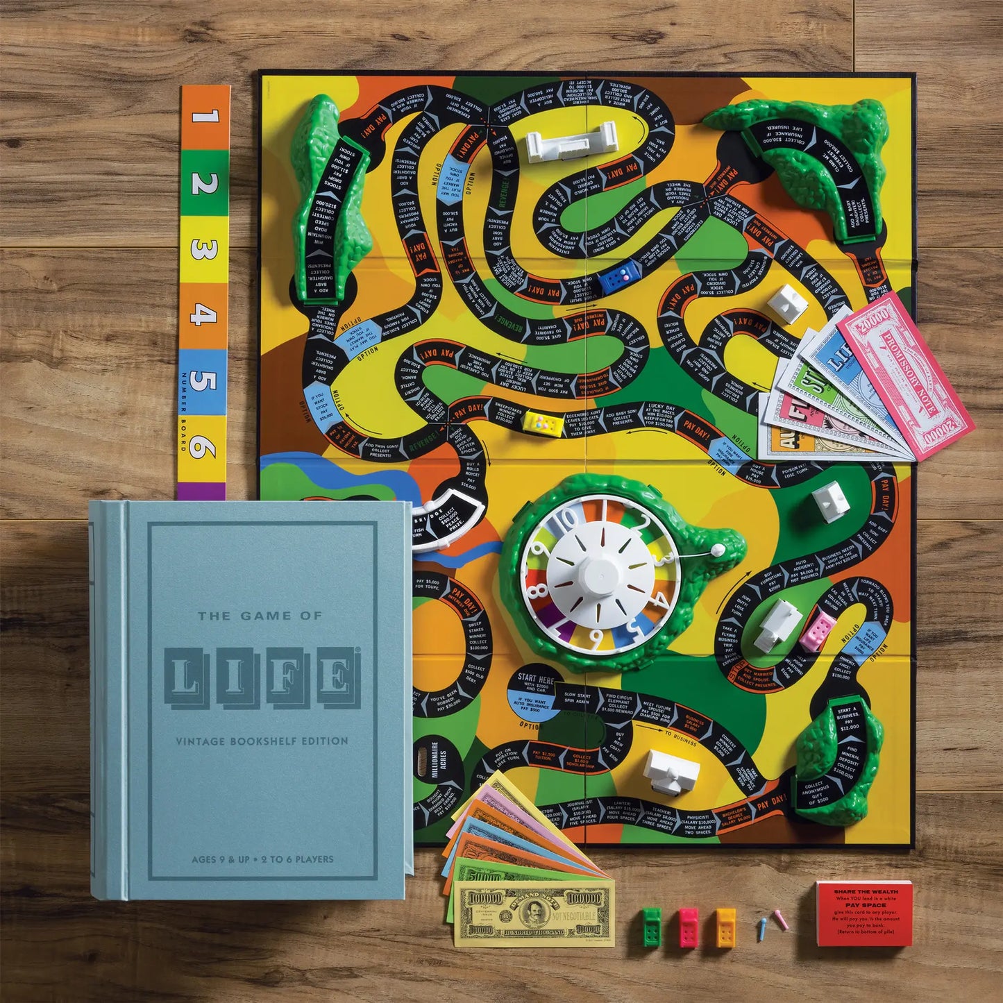 WS Game Company Vintage Bookshelf Edition, The Game of Life