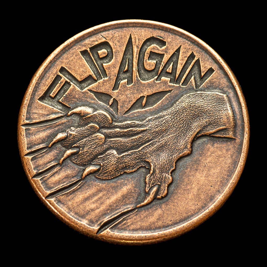 Shire Post Mint Pet the Cat / Flip Again Copper Decision Maker Coin