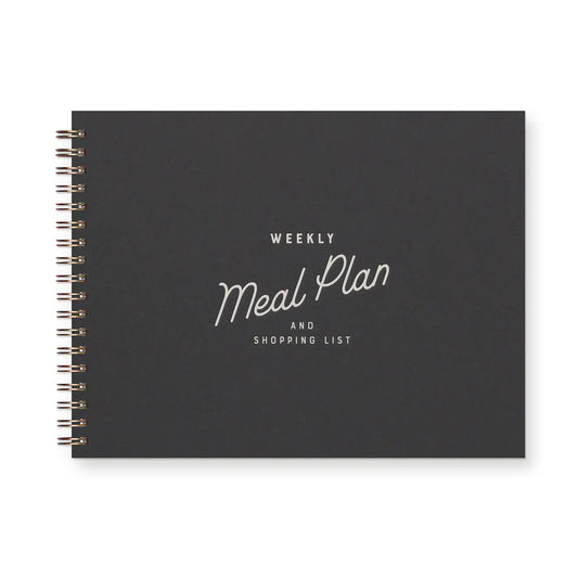 Ruff House Print Shop Retro Weekly Meal Planner, Peppercorn