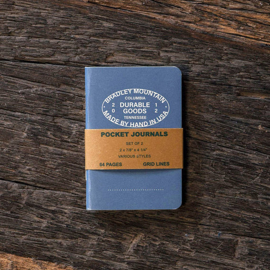 Bradley Mountain Pocket Journals 2-Pack, Blue