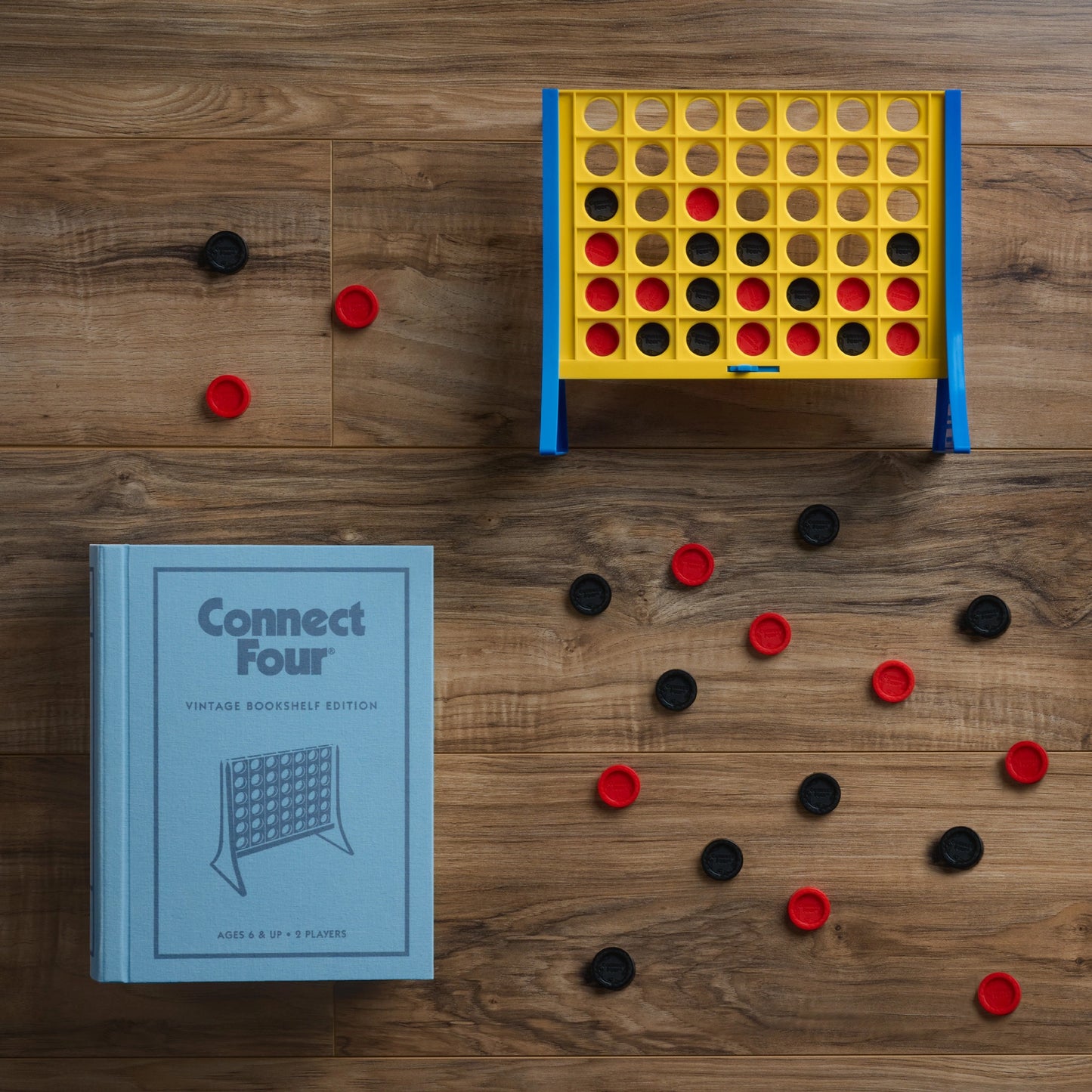 WS Game Company Vintage Bookshelf Edition, Connect Four
