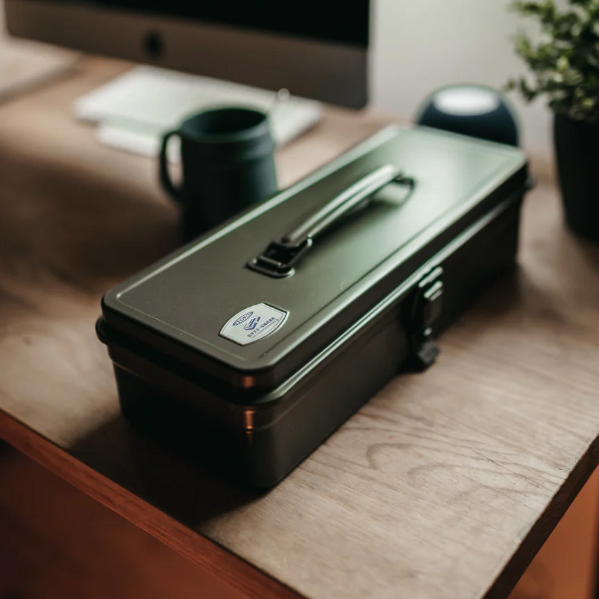 TOYO STEEL Trunk Shape Toolbox T-320 MG, Moss Green