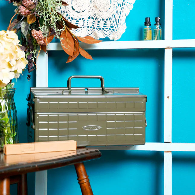 TOYO STEEL Cantilever Toolbox ST-350 MG, Moss Green