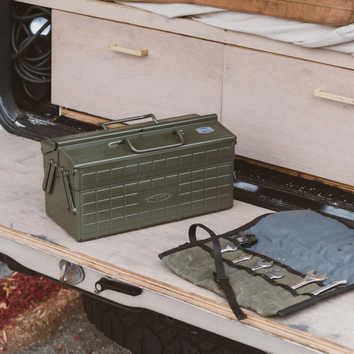 TOYO STEEL Cantilever Toolbox ST-350 MG, Moss Green