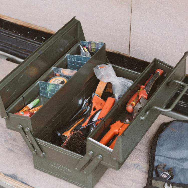 TOYO STEEL Cantilever Toolbox ST-350 MG, Moss Green