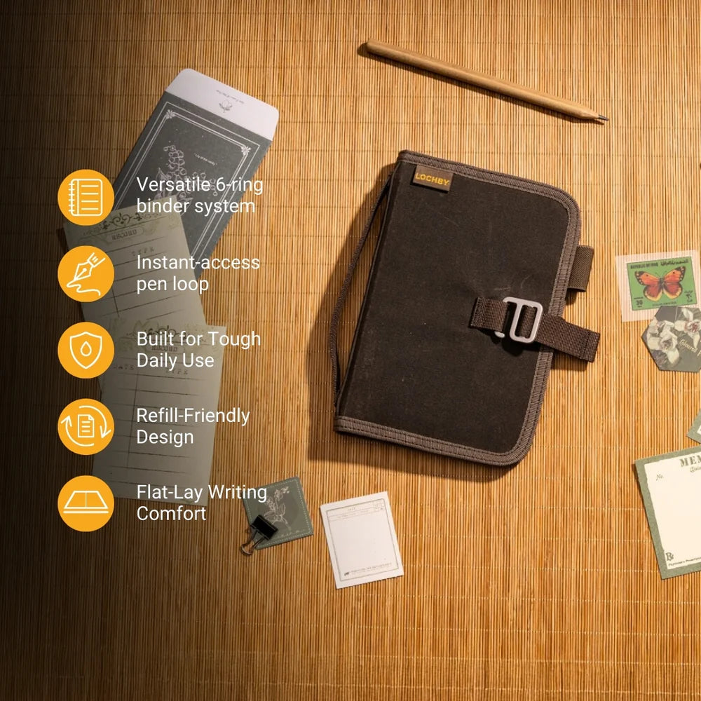 Lochby Field Binder A6, Brown