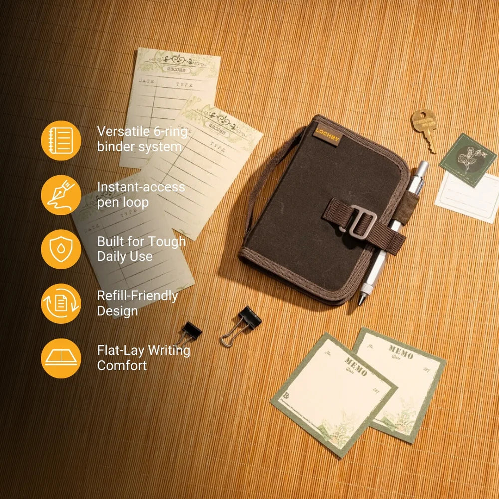 Lochby Field Binder A7, Brown