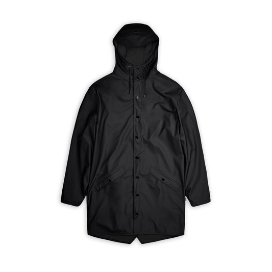Rains Long Jacket, Black