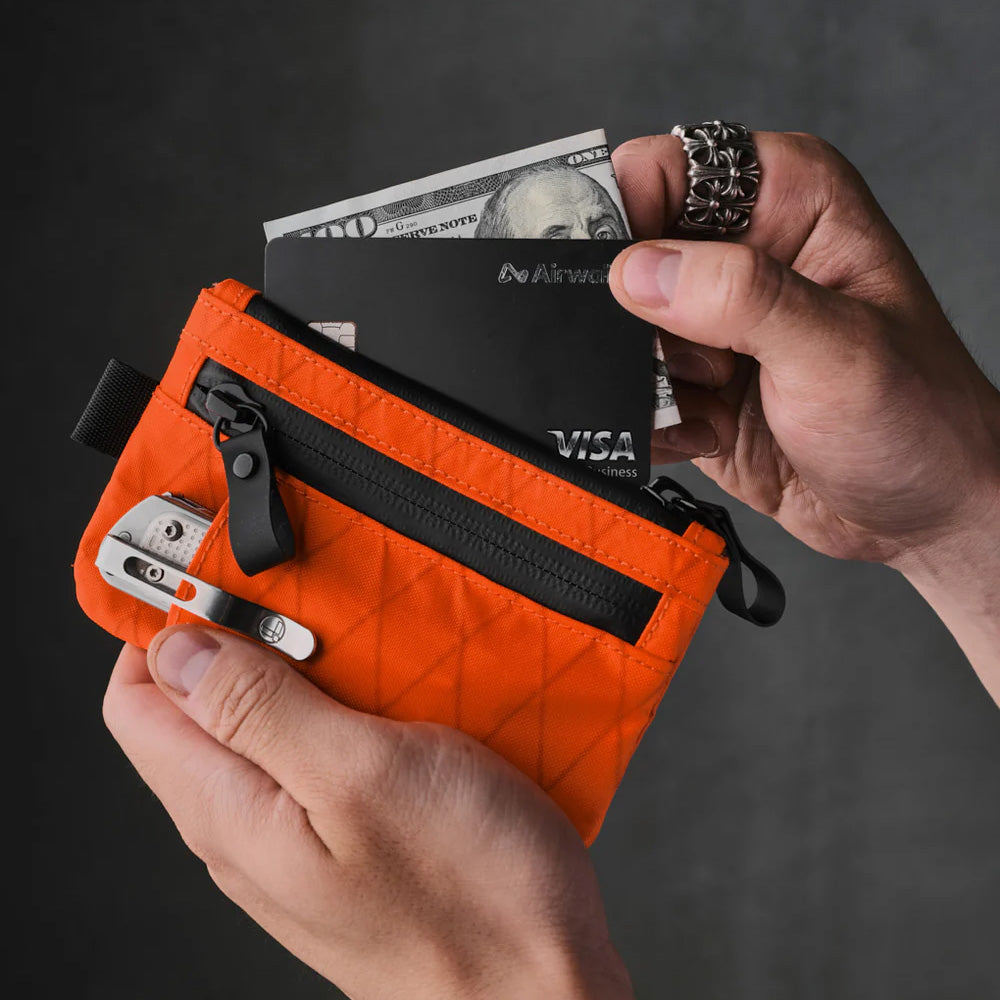 ALPAKA Zip Cardholder X-Pac® VX25, Hot Orange