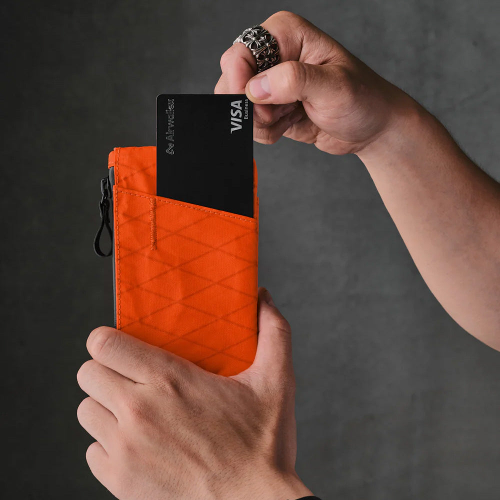 ALPAKA Zip Cardholder X-Pac® VX25, Hot Orange