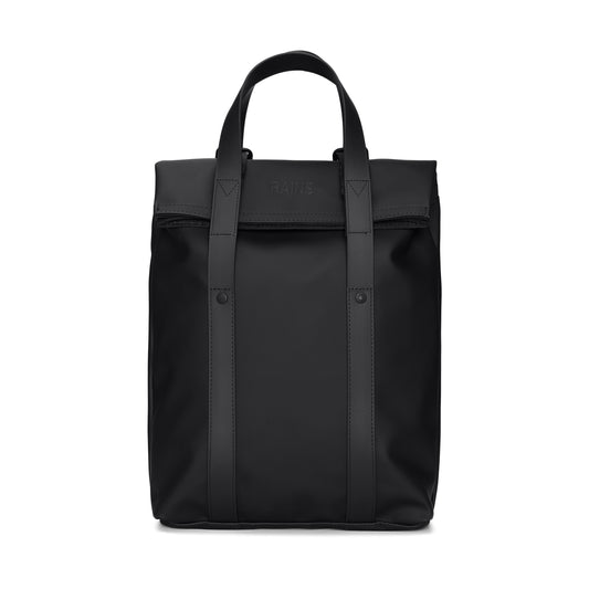 Rains 2 Way Tote Backpack Mini, Black