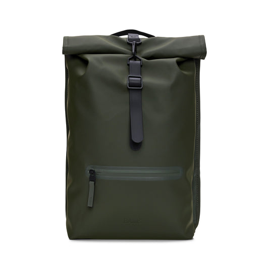 Rains Rolltop Rucksack, Green