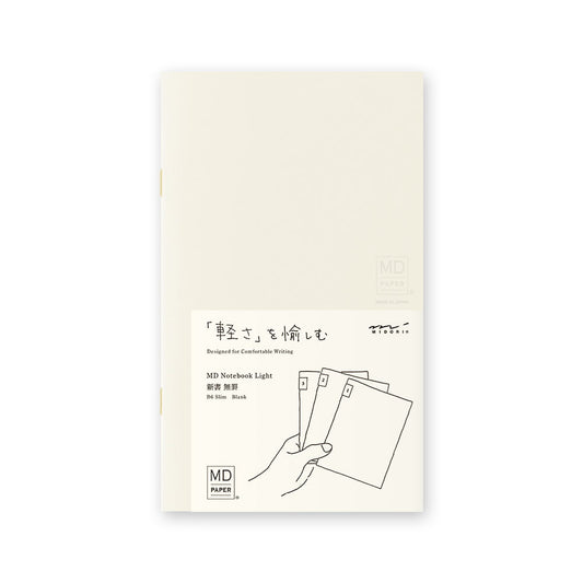 Midori MD Notebook Light B6 Slim 3pcs Pack, Blank