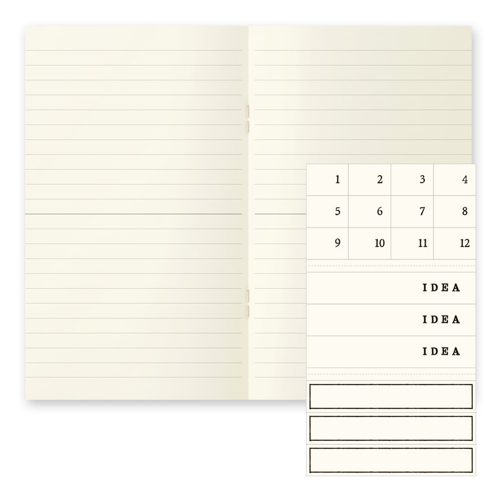 Midori MD Notebook Light B6 Slim 3pcs Pack, Lined
