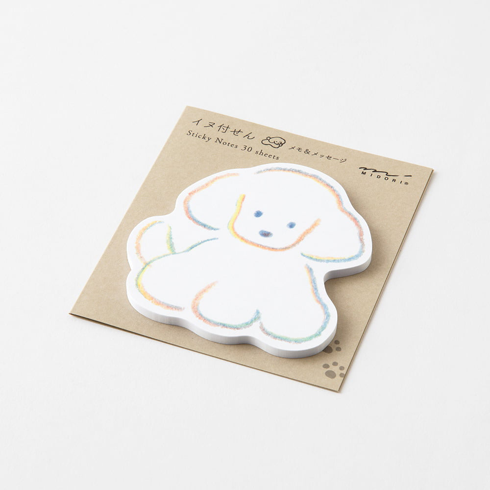 Midori Sticky Notes, Die-Cut Dog