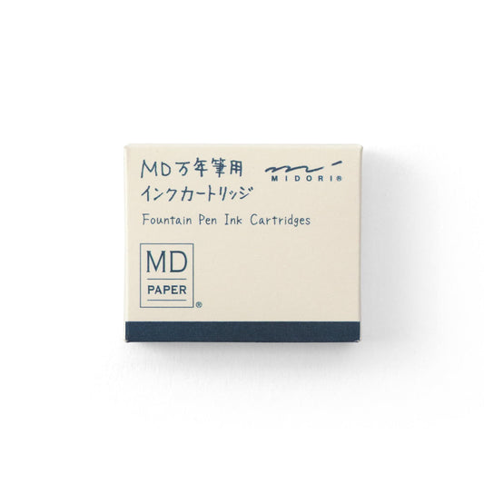 Midori Cartridge MD Fountain Pen, Blue Black