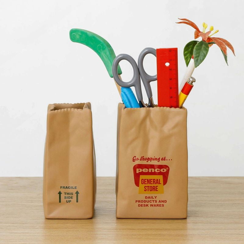 Hightide Penco Brown Bag Pen Stand