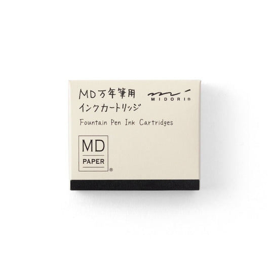 Midori Cartridge MD Fountain Pen, Black