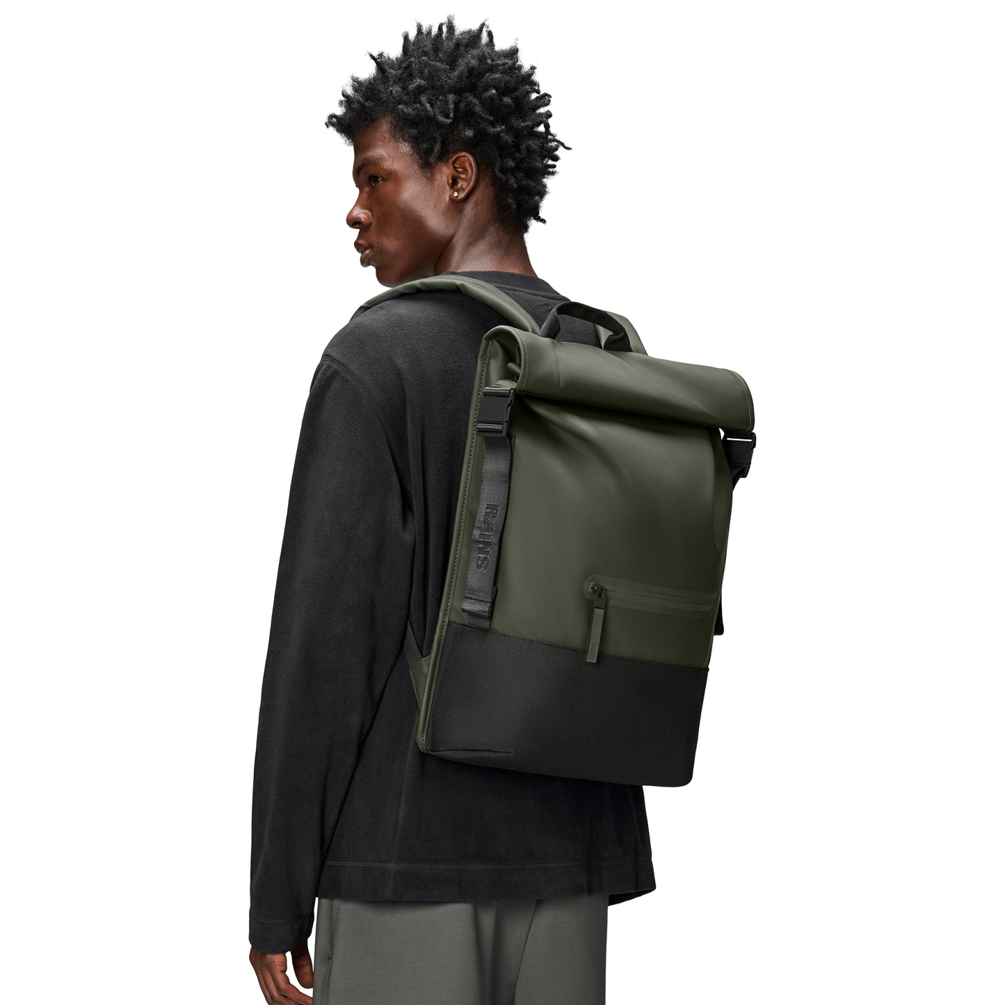 Rains Trail Rolltop Backpack, Green