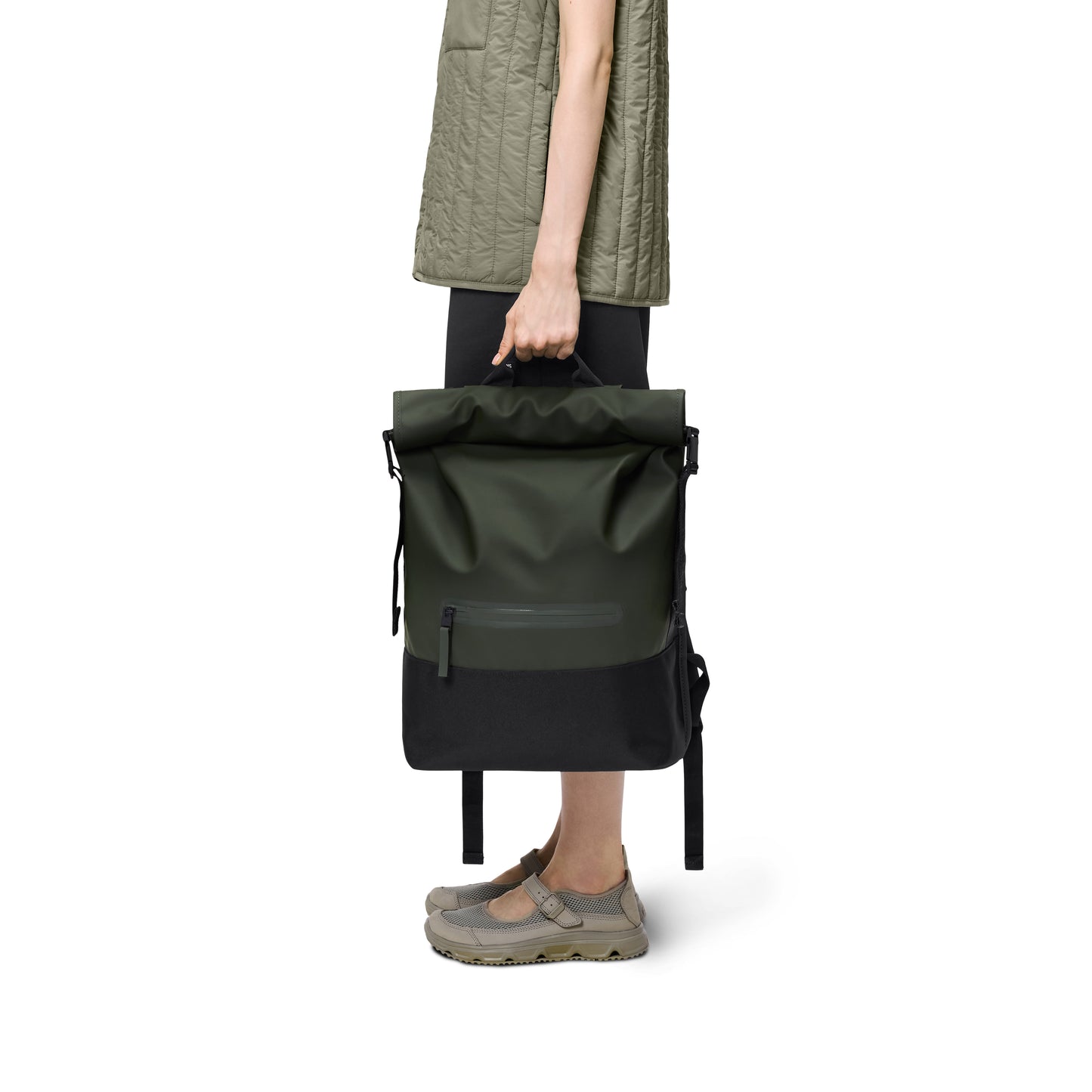 Rains Trail Rolltop Backpack, Green