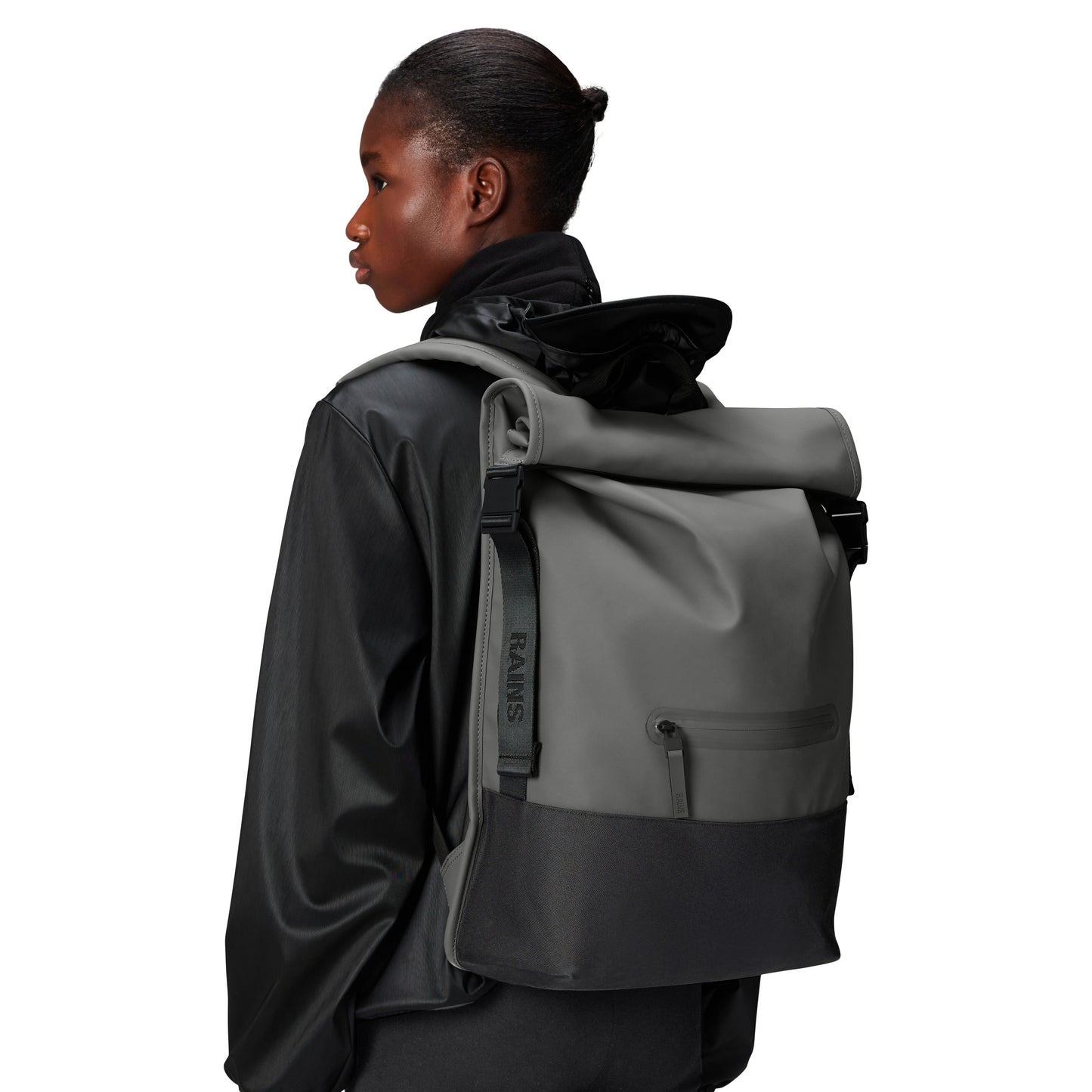 Rains Trail Rolltop Backpack, Grey