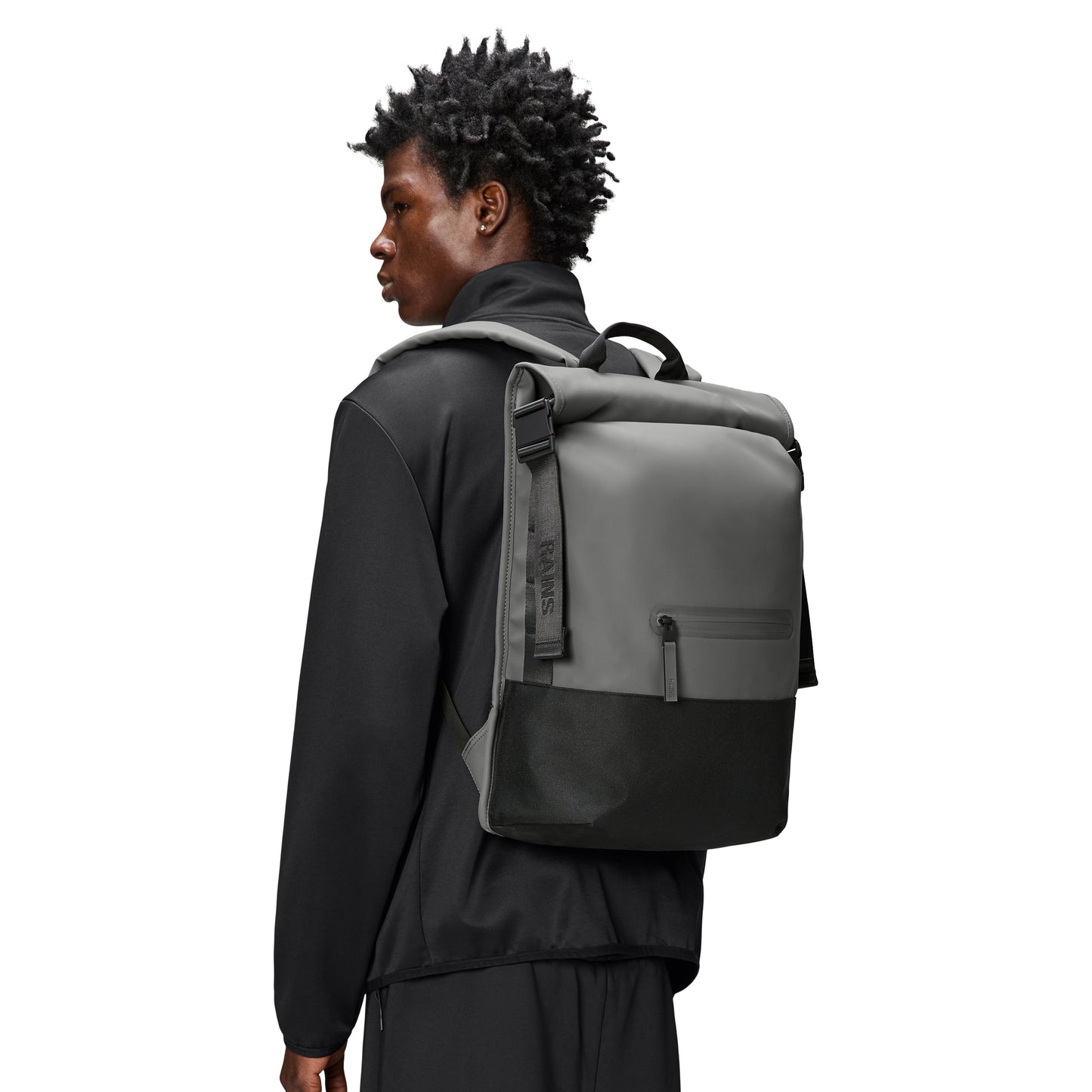 Rains Trail Rolltop Backpack, Grey