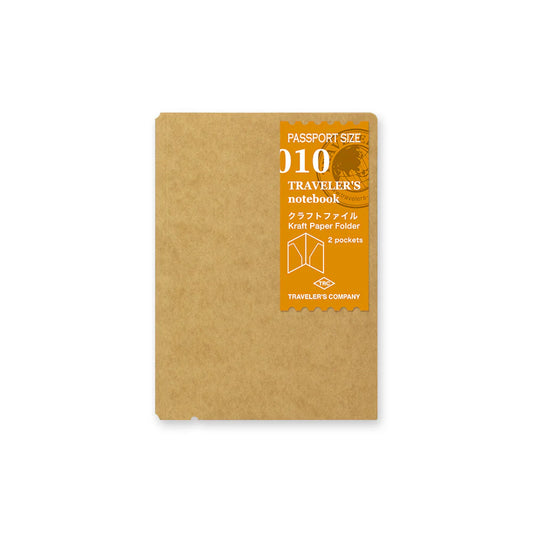 Traveler's Company 010 Kraft Paper Folder, Passport Size