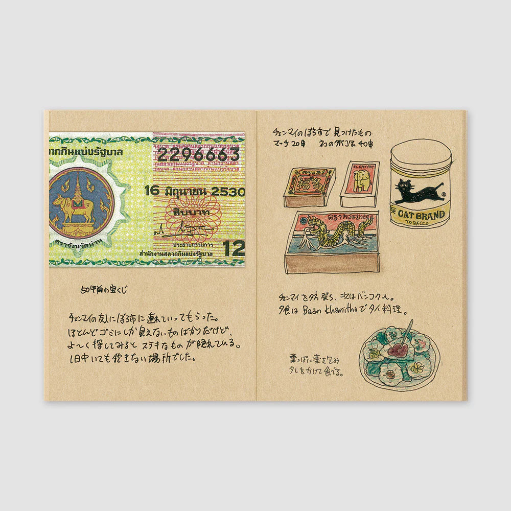 Traveler's Company 009. Kraft Paper Notebook Refill, Passport Size