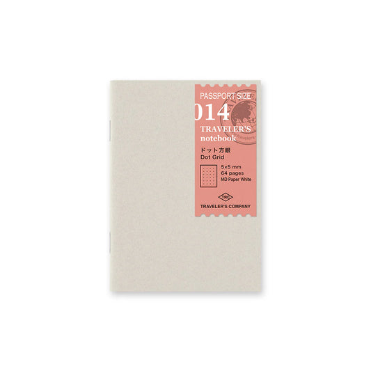 Traveler's Company 014 Dot Grid Notebook Refill, Passport Size