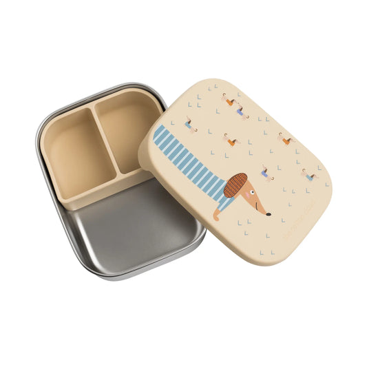 The Cotton Cloud Stainless Steel Lunchbox with Removable Compartments, Teckel